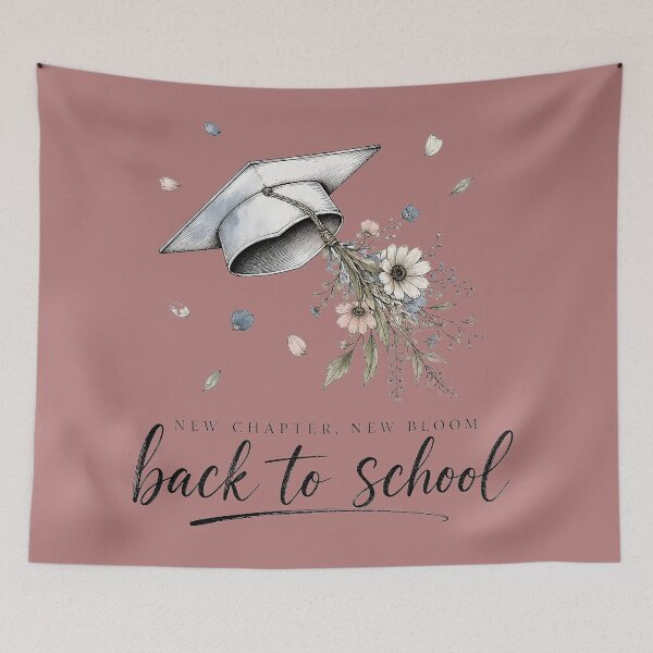 Item preview, New Chapter New Bloom Graduation Cap designed and sold by MOCH- ART.