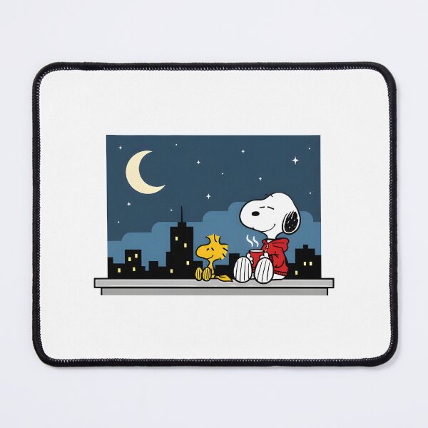 Item preview, Snoopy And Woodstock On Rooftop – Cute Peanuts Comic Aesthetic Art | ⭐⭐⭐⭐⭐ designed and sold by Anotherdoctor.