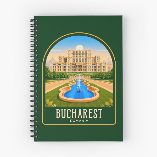 Item preview, Bucharest Vintage Travel Illustration designed and sold by HomeLivingCo.