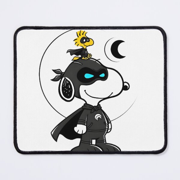 Item preview, Snoopy & Woodstock Black Mask Hero Design – Funny Peanuts Graphic Tee | ⭐⭐⭐⭐⭐ designed and sold by Anotherdoctor.