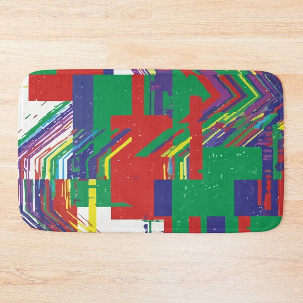 Item preview, Adversarial Red Green Blue Glitch Grid | Bold Data Corruption Art designed and sold by Uglyandcute.