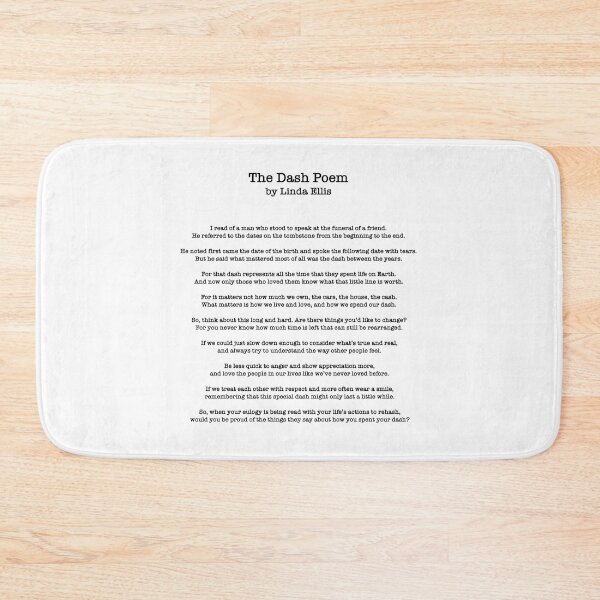 Item preview, The Dash Poetry Print - Poem By Linda Ellis designed and sold by corbrand.