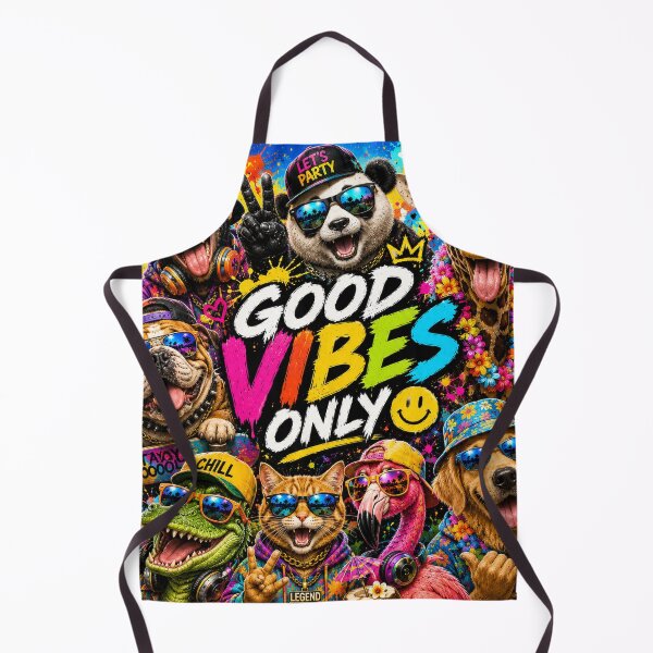 Item preview, Funny Animals Good Vibes Only – Colorful Party Animal Crew designed and sold by Molli98.