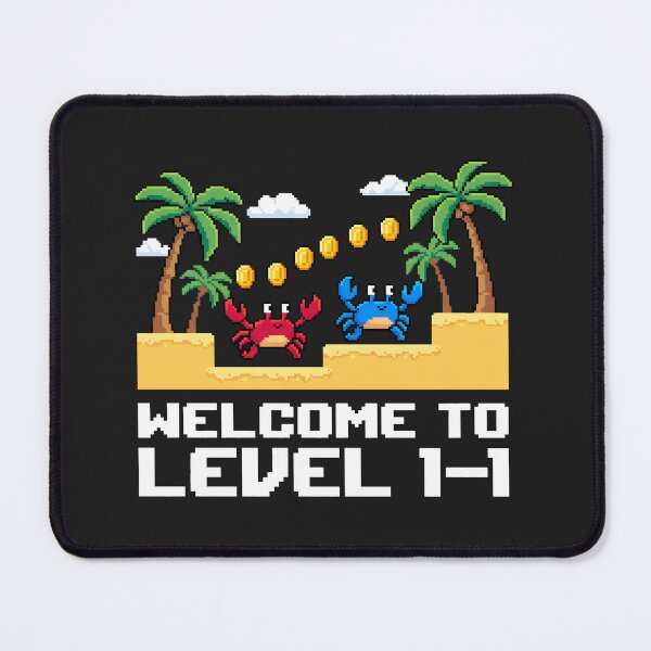 Item preview, Pixel Art Gaming - Welcome to Level 1-1 Retro Gamer Gift designed and sold by SplashTastic.