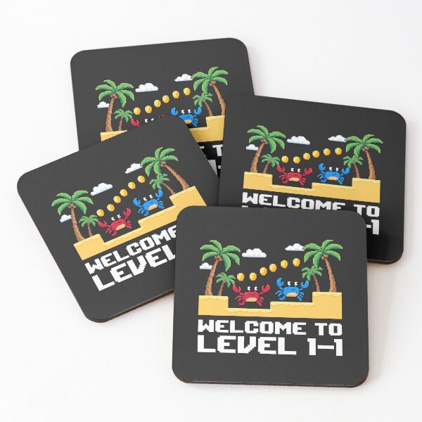 Item preview, Pixel Art Gaming - Welcome to Level 1-1 Retro Gamer Gift designed and sold by SplashTastic.