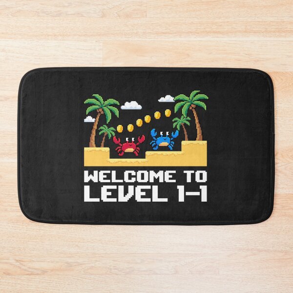 Item preview, Pixel Art Gaming - Welcome to Level 1-1 Retro Gamer Gift designed and sold by SplashTastic.