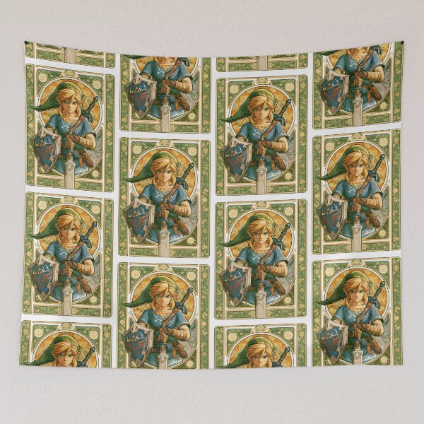 Item preview, Legend Of Zelda - Link - Arte Nouveau Style Fanart designed and sold by AKoukisOfficial.
