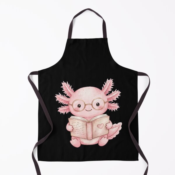Item preview,  Cute Axolotl Reading Book - Kawaii Book Lover Watercolor designed and sold by Fulaly.