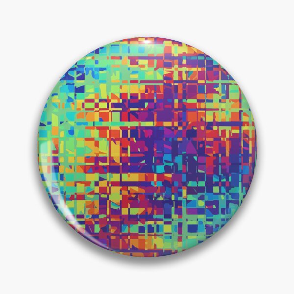 Item preview, Adversarial Blue Rainbow Pixel Glitch | AI Data Noise Art Pattern designed and sold by Uglyandcute.