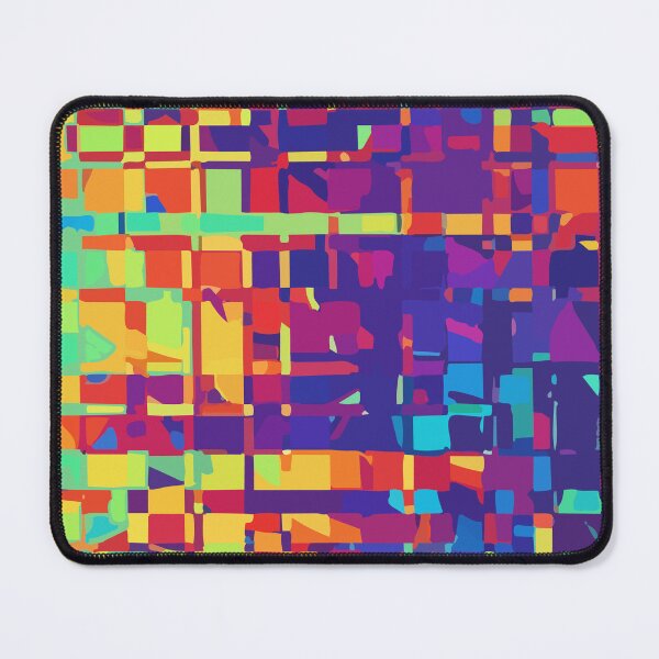 Item preview, Adversarial Blue Rainbow Pixel Glitch | AI Data Noise Art Pattern designed and sold by Uglyandcute.