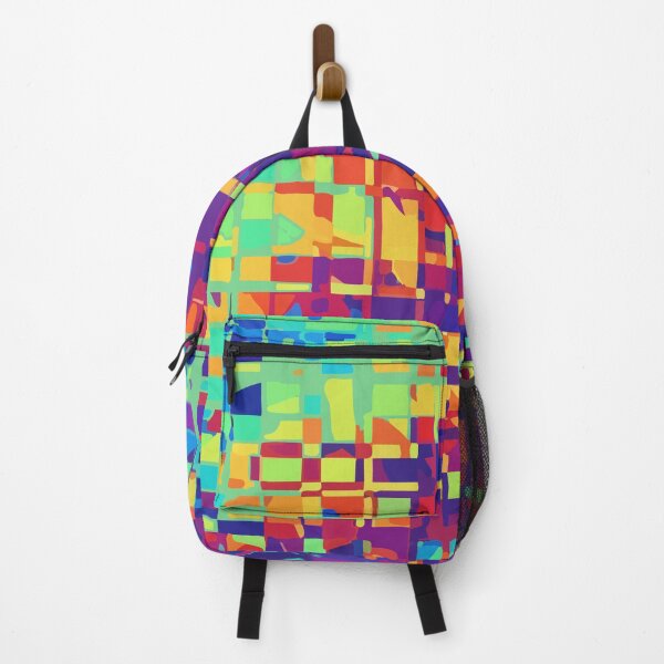 Item preview, Adversarial Blue Rainbow Pixel Glitch | AI Data Noise Art Pattern designed and sold by Uglyandcute.