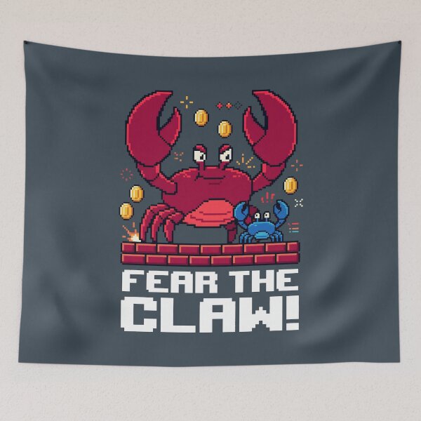 Item preview, Pixel Art Gaming - Fear The Claw Retro Gamer Gift designed and sold by SplashTastic.