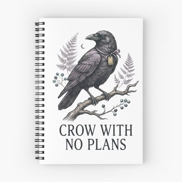 Item preview, Crow With No Plans Vintage Gothic Raven Streetwear designed and sold by happyshirt27.