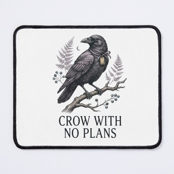 Item preview, Crow With No Plans Vintage Gothic Raven Streetwear designed and sold by happyshirt27.