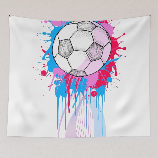 Item preview, Soccer Ball Paint Splatter Colorful Sketch Sports Design designed and sold by chaaval.