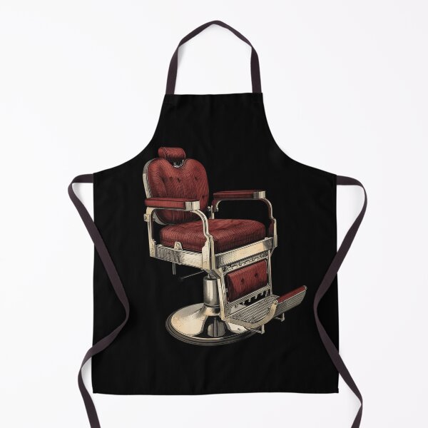 Item preview, Retro Red Leather Barber Chair Vintage Art designed and sold by Barber MD Culture.