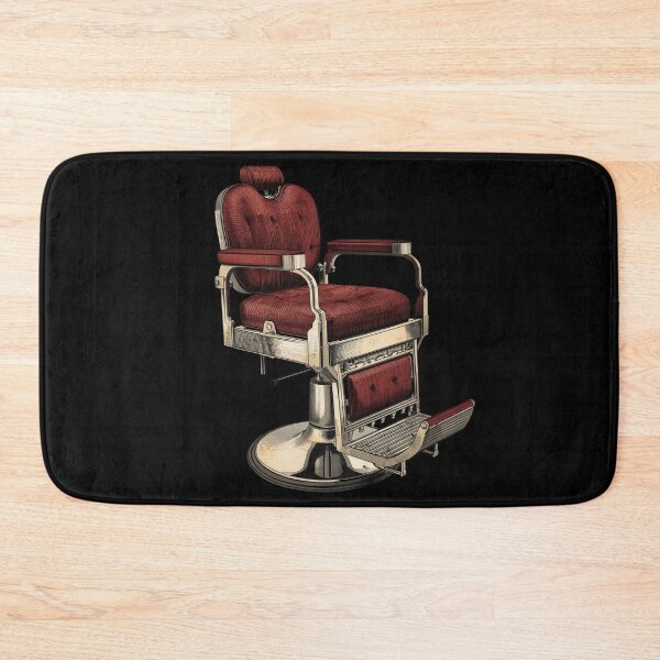 Item preview, Retro Red Leather Barber Chair Vintage Art designed and sold by Barber MD Culture.