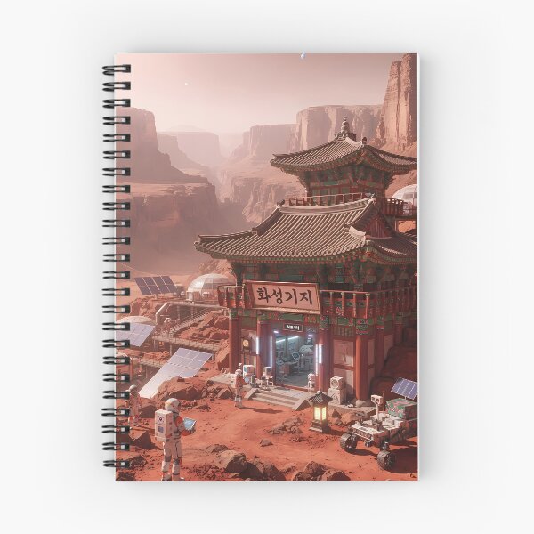Item preview, Cosmic Dancheong: The Korean Mars Outpost on the Red Planet designed and sold by SOOstudio73.