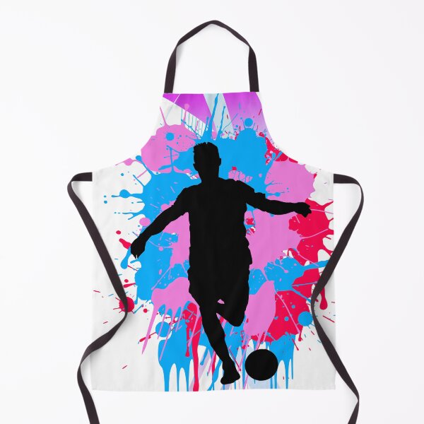 Item preview, Soccer Player Silhouette Paint Splatter Colorful Sports Design designed and sold by chaaval.