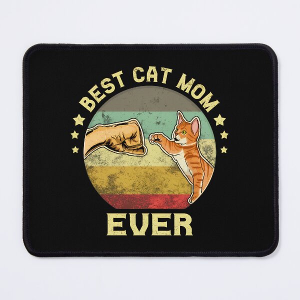 Item preview, Best Cat Mom Ever Fist Bump Retro Graphic designed and sold by OlyvieArt.