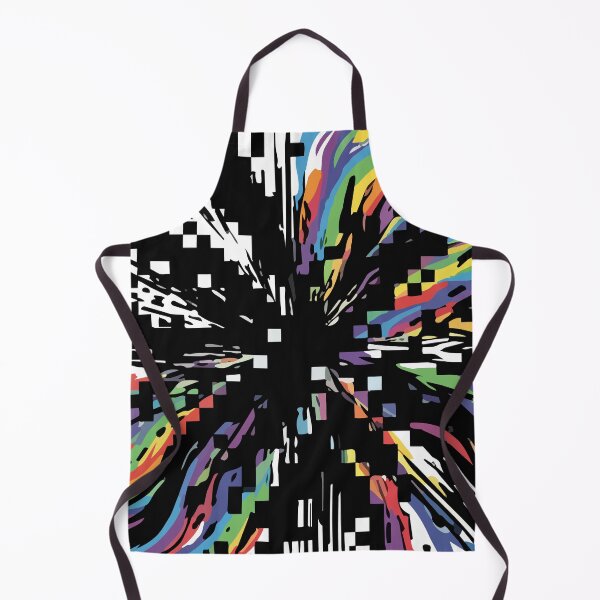 Item preview, Adversarial Rainbow Data Explosion | Black Background Glitch Art designed and sold by Uglyandcute.