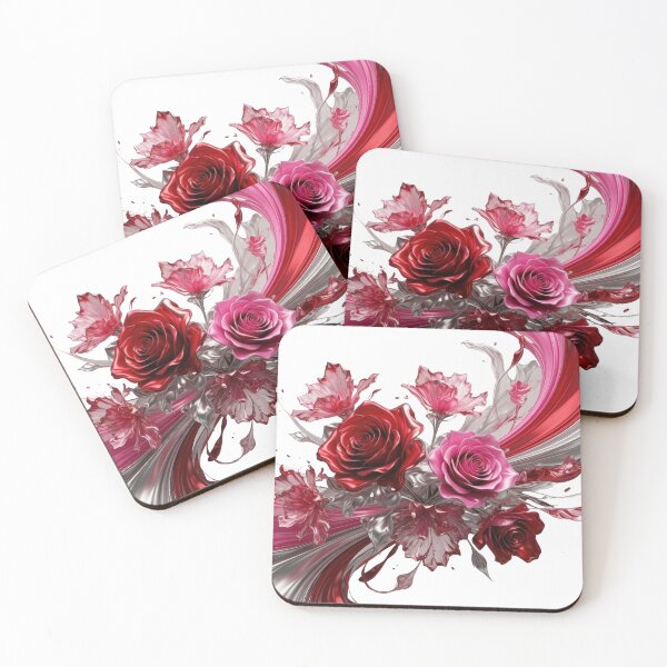 Item preview, Stylish RED AND PINK ROSES designed and sold by dazzlemakers.