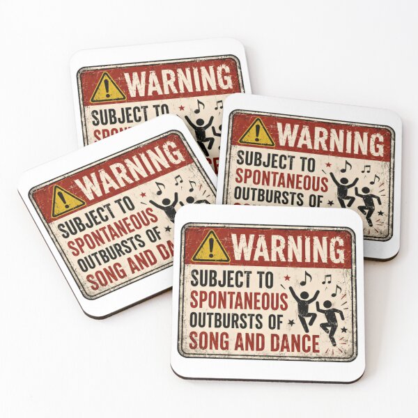 Item preview, Warning Subject To Spontaneous Outbursts Of Song And Dance Music Humor Dancer Singer Performer designed and sold by SkeletonsDanger.