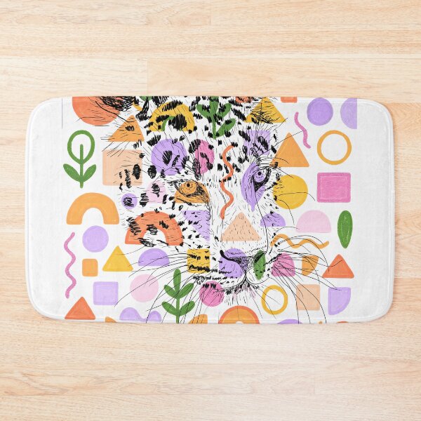 Item preview, Colorful Wild Cat - Abstract Animal art  designed and sold by Medya-Tivation.
