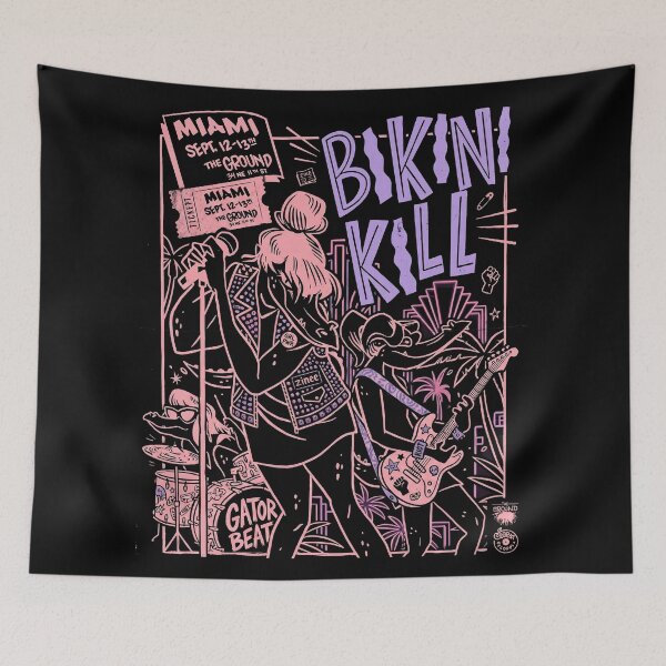 Item preview, Punk Rock Alligator Band - Pastel Miami Grunge Poster designed and sold by danieljelo.