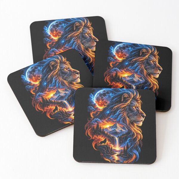 Item preview, Celestial Lion – Fire & Ice Wilderness designed and sold by RenderSpace.