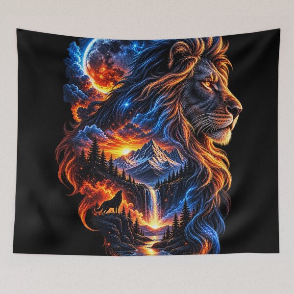 Item preview, Celestial Lion – Fire & Ice Wilderness designed and sold by RenderSpace.