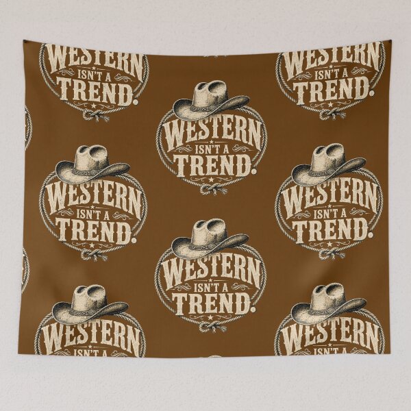 Item preview, Western Isn’t A Trend Cowboy Hat Lasso Graphic for Dark Products designed and sold by Anyshca.