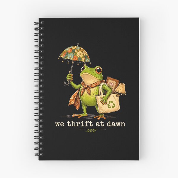 Item preview, We Thrift at Dawn Funny Frog Thrifting Collector designed and sold by bilal sibgui.