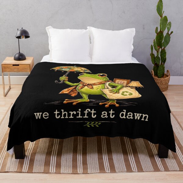 Item preview, We Thrift at Dawn Funny Frog Thrifting Collector designed and sold by bilal sibgui.