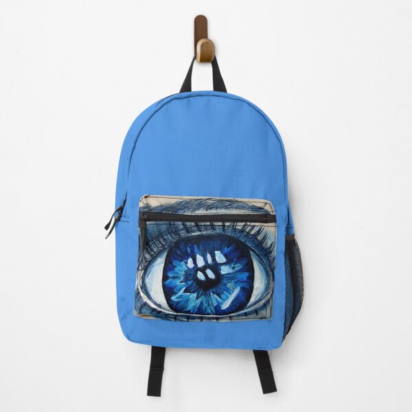 Item preview, Monochrome Blue Oil Painting Eye - Abstract Realistic Eye Art designed and sold by MAISON SYLVIE.