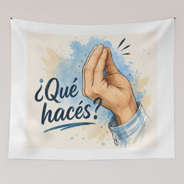 Item preview, What are you doing? | Argentine Gestures designed and sold by Esencia Argentina.