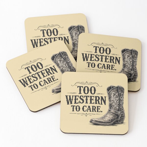 Item preview, Too Western To Care Vintage Cowboy Boot Graphic for Light Apparel designed and sold by Anyshca.