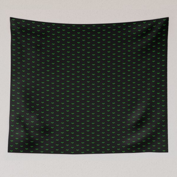 Item preview, Green Halloween Bat Silhouette Design designed and sold by pattern-archive.