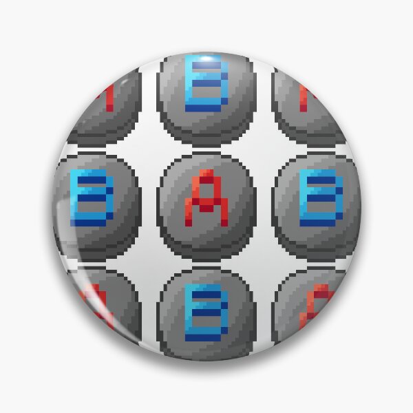 Item preview, A & B button pixelart pattern(version without background) designed and sold by CyberphnxArtz.