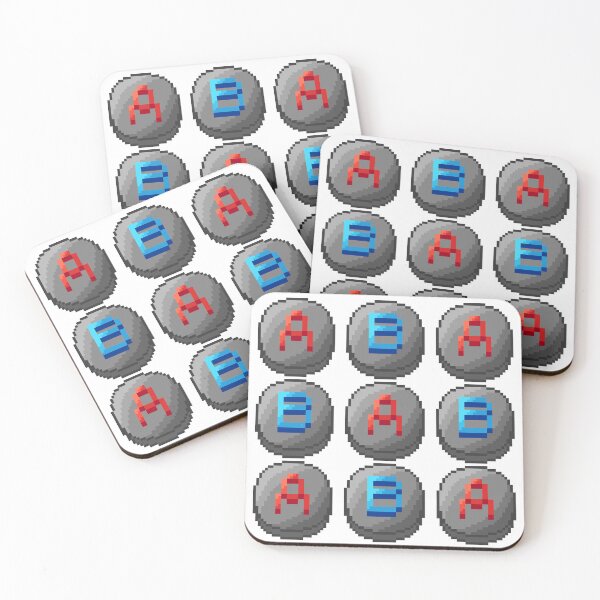 Item preview, A & B button pixelart pattern(version without background) designed and sold by CyberphnxArtz.