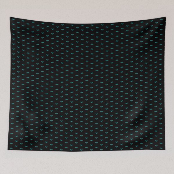 Item preview, Teal Halloween Bat Silhouette Design designed and sold by pattern-archive.