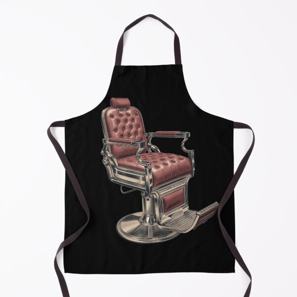 Item preview, Vintage Tufted Leather Barber Chair Art designed and sold by Barber MD Culture.