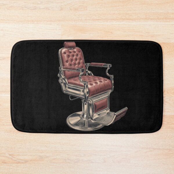 Item preview, Vintage Tufted Leather Barber Chair Art designed and sold by Barber MD Culture.