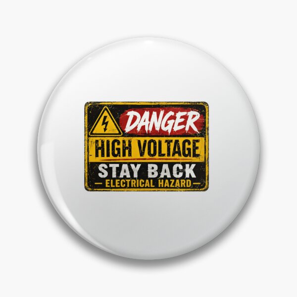 Item preview, Danger High Voltage Stay Back Electrical Hazard Electrician Electrical Worker Safety designed and sold by SkeletonsDanger.