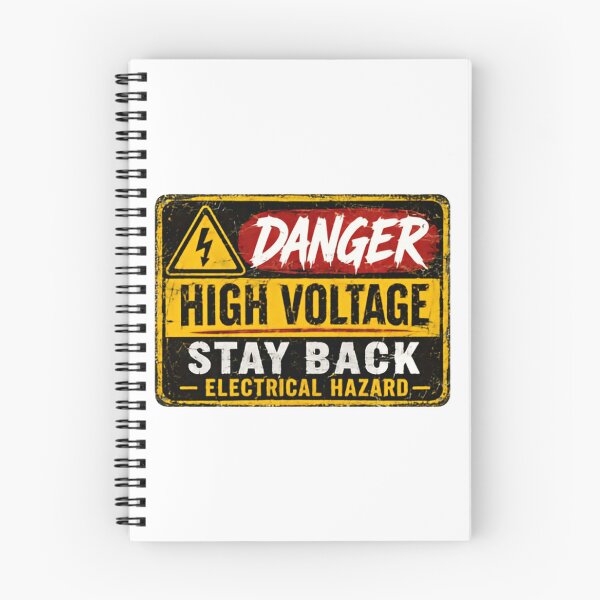 Item preview, Danger High Voltage Stay Back Electrical Hazard Electrician Electrical Worker Safety designed and sold by SkeletonsDanger.