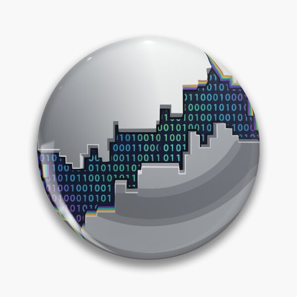 Item preview, Adversarial Chrome Data Sphere Glitch | Metallic AI Fragment Art designed and sold by Uglyandcute.