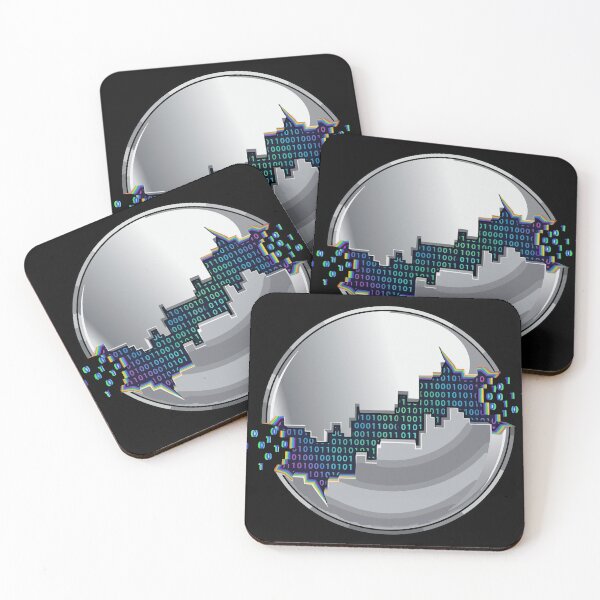 Item preview, Adversarial Chrome Data Sphere Glitch | Metallic AI Fragment Art designed and sold by Uglyandcute.
