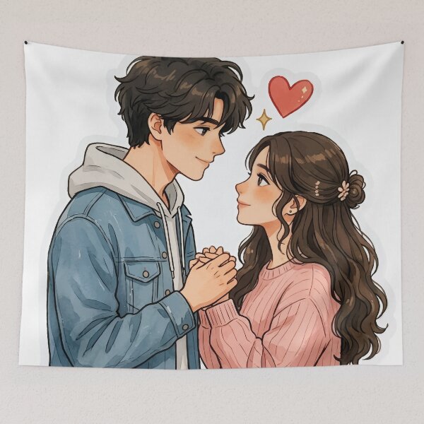 Item preview, Romantic Couple Holding Hands designed and sold by Charul2dartist.