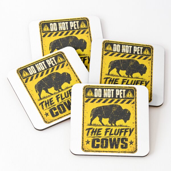 Item preview, Do Not Pet The Fluffy Cows Buffalo Bison Wildlife National Park Funny designed and sold by SkeletonsDanger.