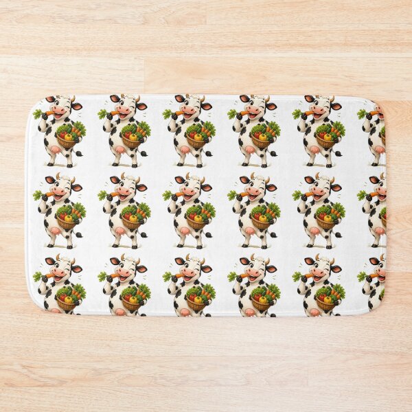 Item preview, Funny Cow Eating Carrots – Cute Vegetable Lover Farm Animal designed and sold by Medya-Tivation.
